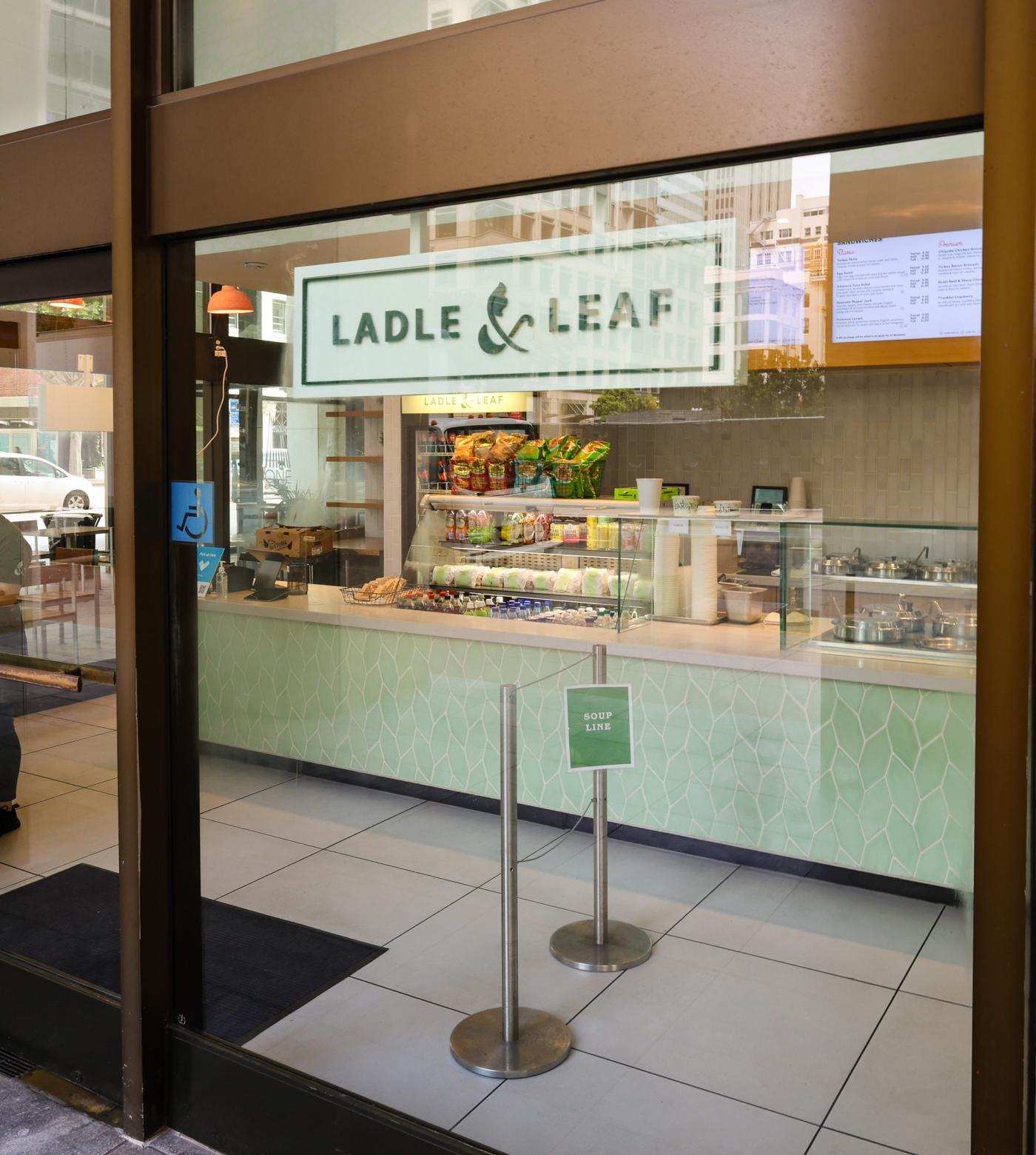 A view inside Ladle & Leaf in downtown San Francisco.