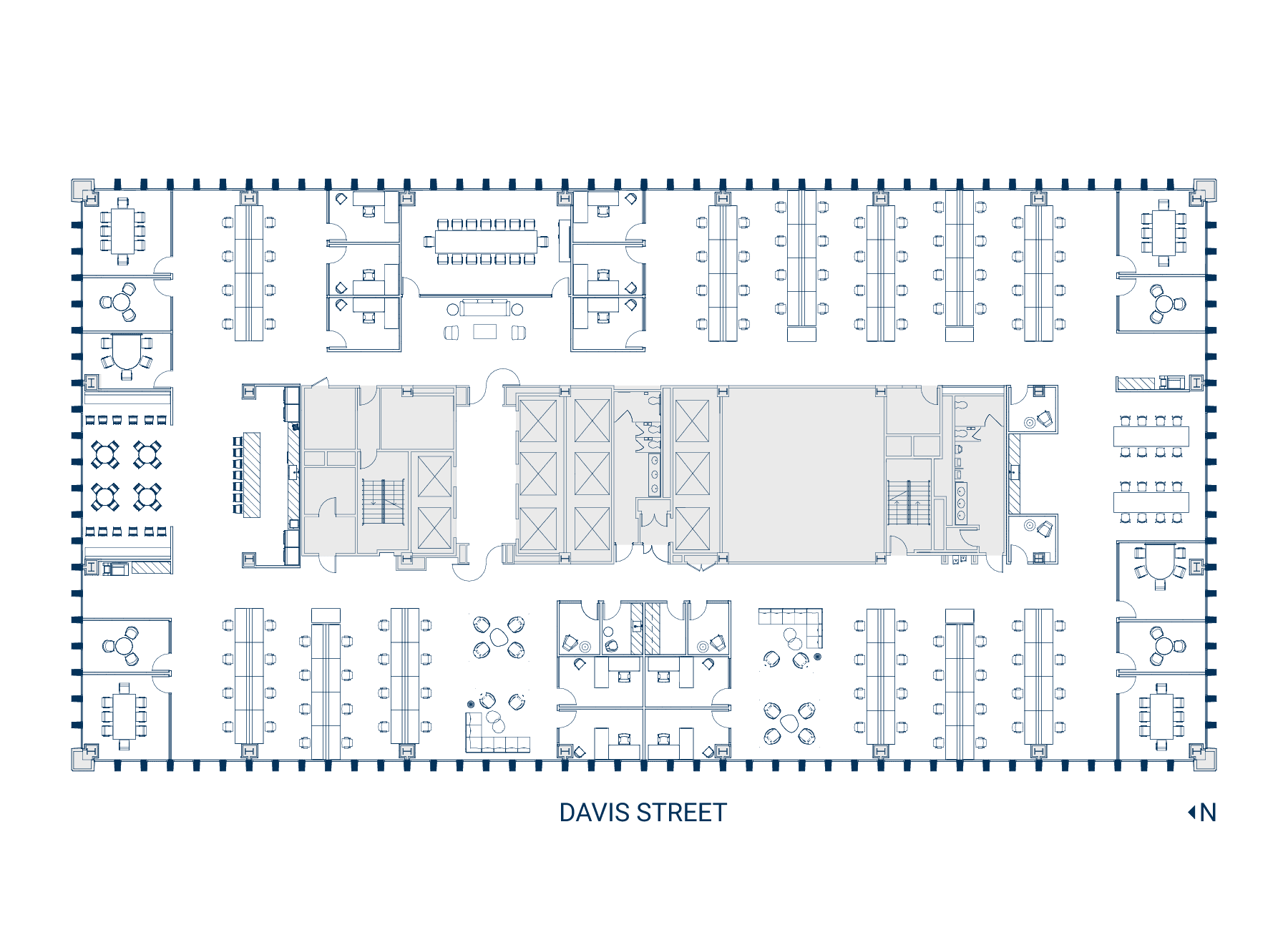 Floor 15 Suite 1500 Floor Plan - Hypothetical Open Office (Web)